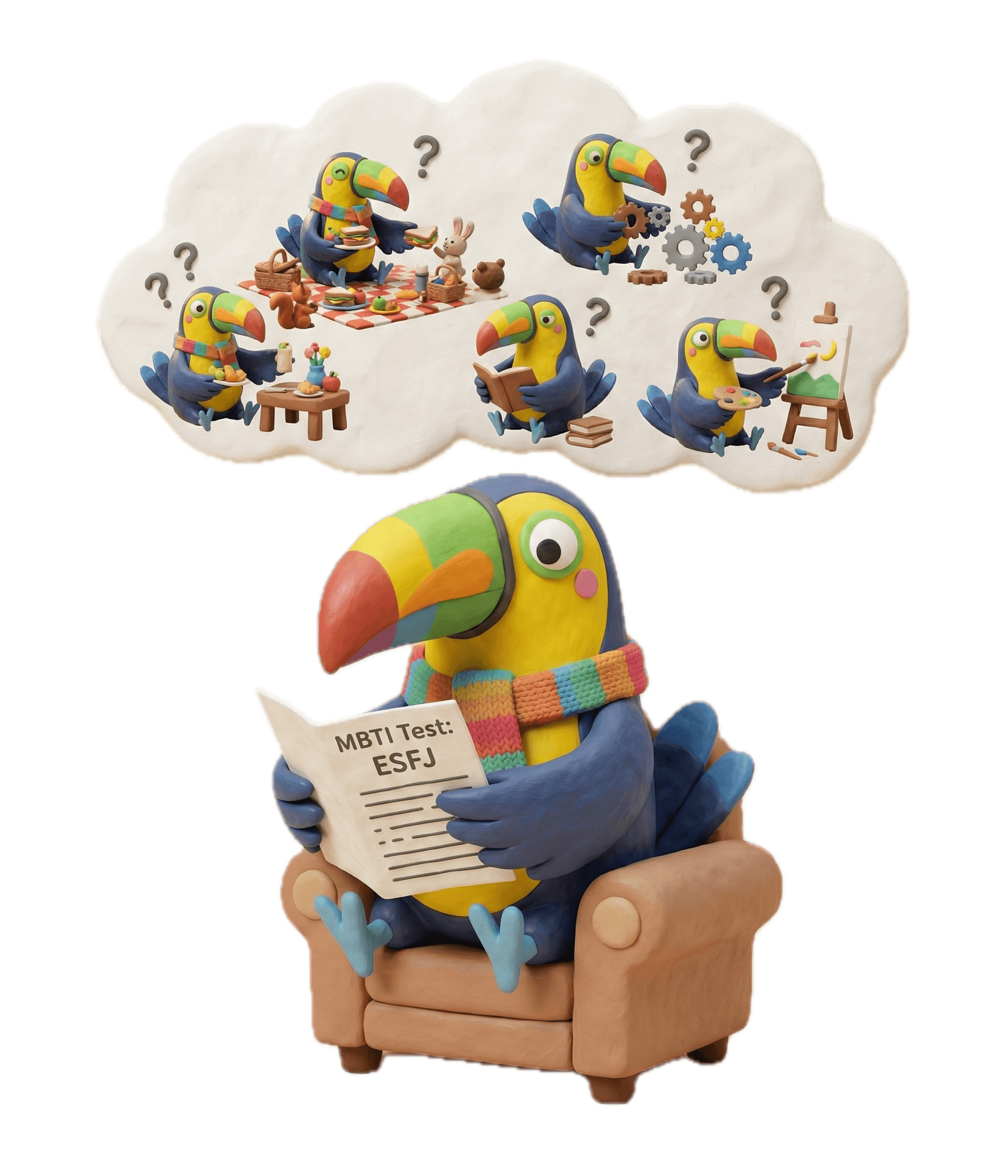 ESFJ toucan illustration