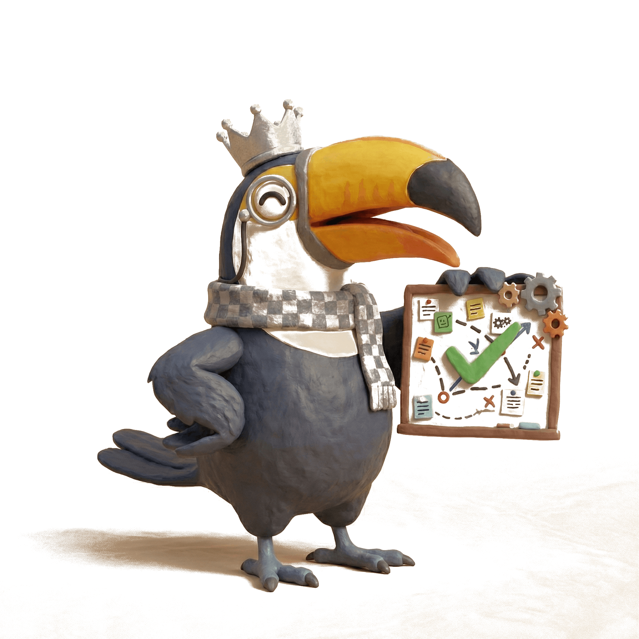 INTJ Blueprint toucan illustration